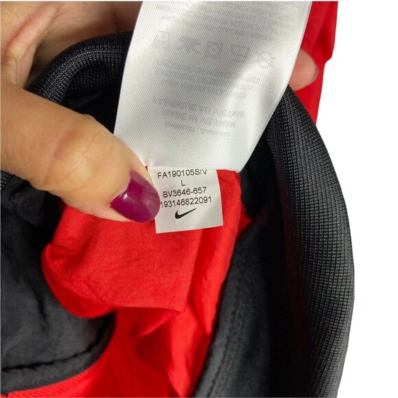 Nike Core Amplify Windrunner Windbreaker Boy's Size L Red Black BV3646 657 - Picture 9 of 12
